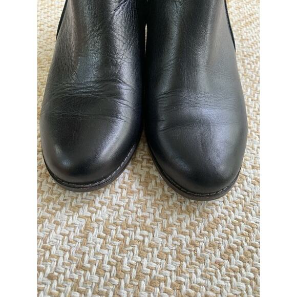 Vionic Booties Jolene Boots Leather Zipper Opening Water Resistant Black 7 - Picture 9 of 10